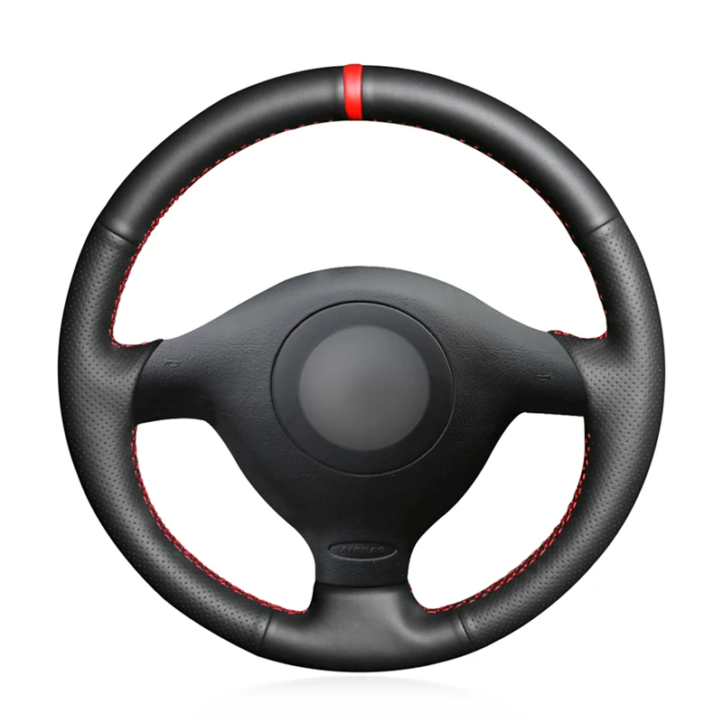 

Black PU Artificial Leather Car Steering Wheel Cover for Volkswagen VW Golf 4 Passat B5 Polo MK6 Seat Leon 1M Skoda Fabia 1