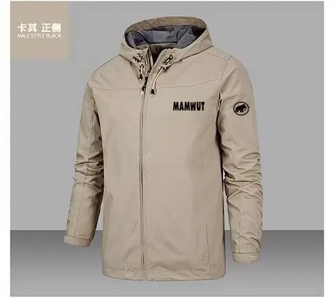 2023 New Outdoor Waterproof Charge Clothes Men's Thin Jacket Coat Windbreaker Four Seasons Mountaineering Clothing