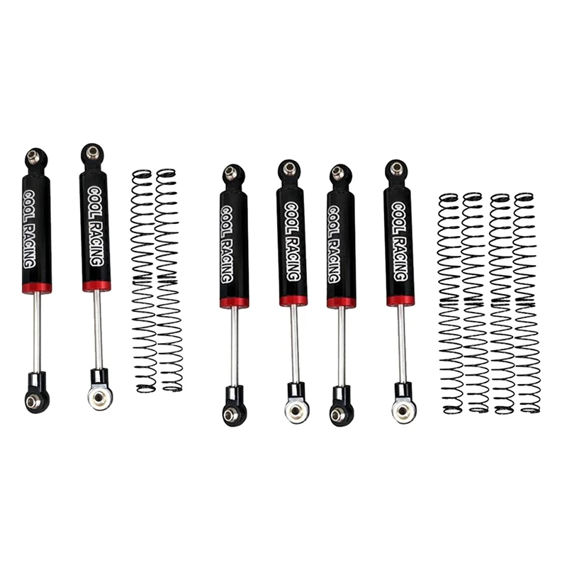 

COOL RACING 6PCS Oil Suspension Shock Absorber Internal Spring Shock Absorber 80Mm,For SCX10 D90 WRAITH TRX-4 90046 RC