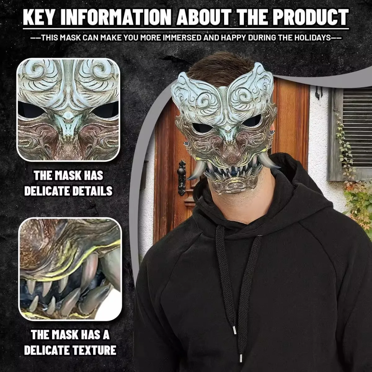 Черный миф: Wukong Nuo смоляная маска для косплея костюм на Хэллоуин реквизит игровая