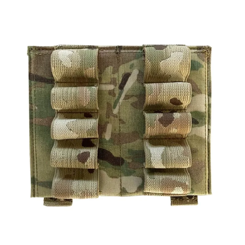 Outdoor Tactical Military MOLLE Accessory Package Tactical Double Row Elastic Sub Package