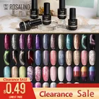 Гель-лак для ногтей ROSALIND, Блестящий лак для снятия лака, товары для ногтей, маникюрный гель, необходимое верхнее и Базовое покрытие