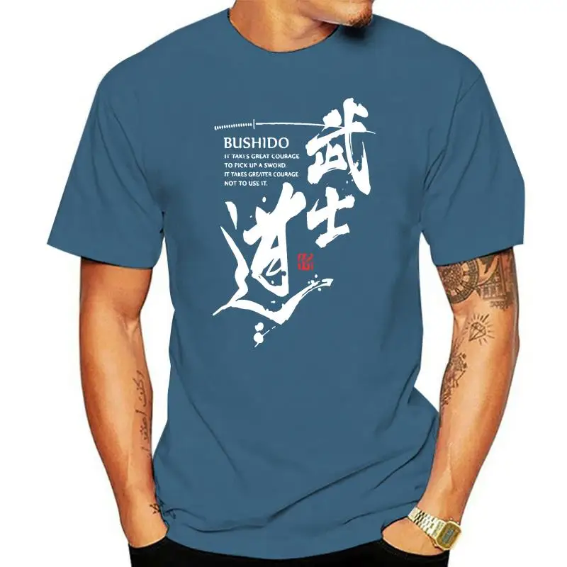 Японская футболка с бусхидо катаной японская Kanji Samurai летняя уникальная женская