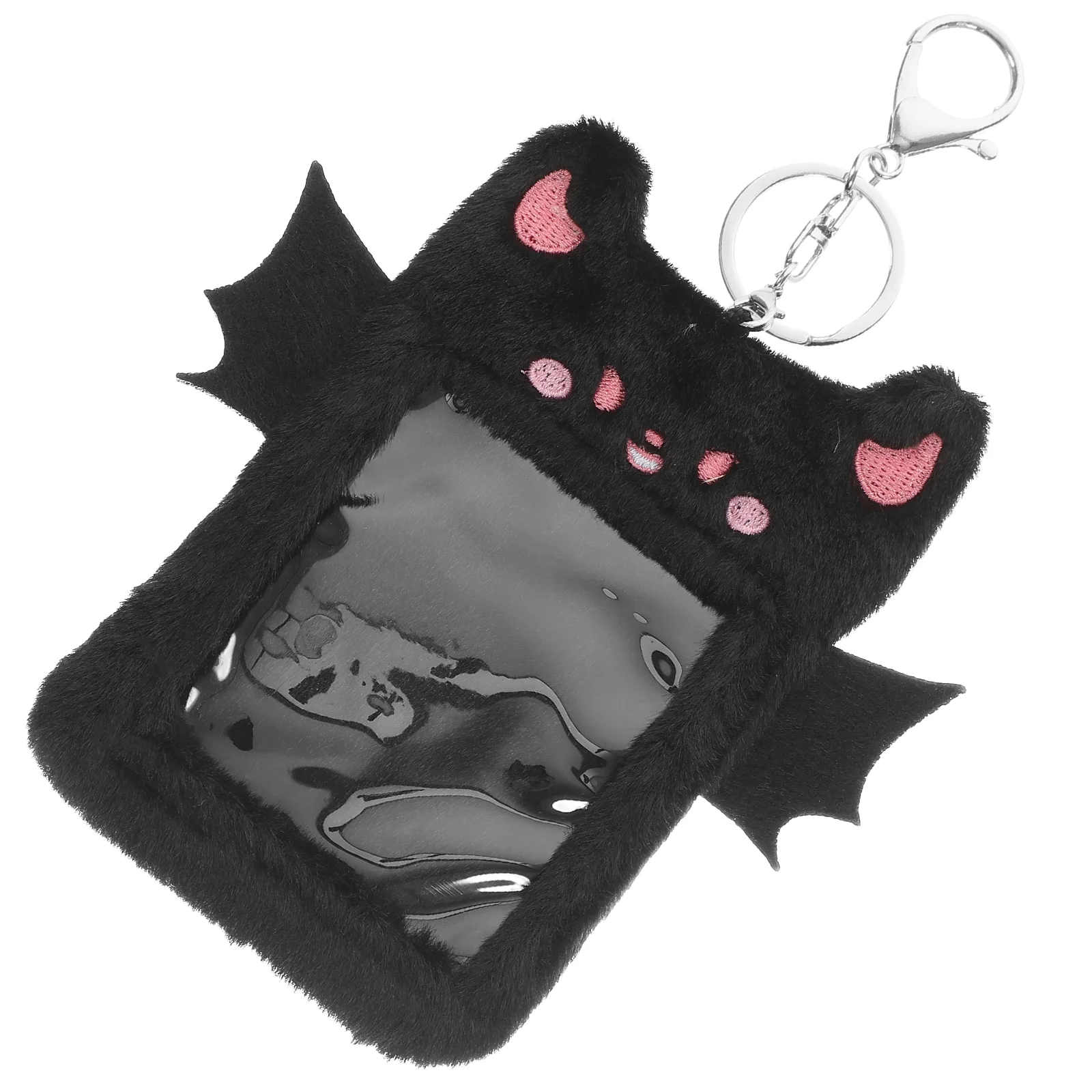 

Plush Card Holder Work Lanyard Plush Id Holder Badge Postcards Sleeve Alloy Plush Postcards Holder Student Id Holders