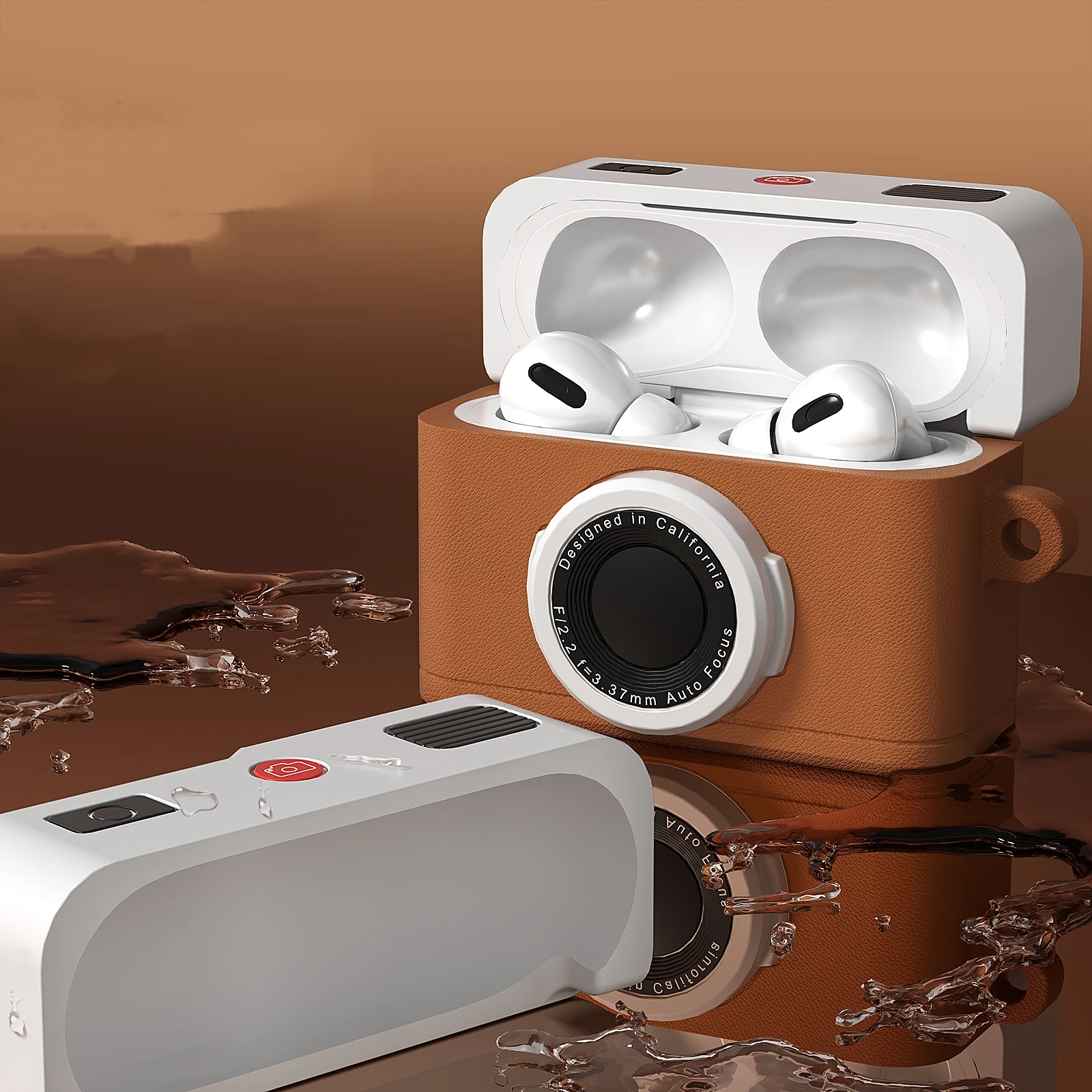 Фото Новинка 2024, наушники в стиле ретро для Камеры Apple Airpods 3, 2, 1 Pro, мягкий силиконовый защитный чехол для наушников, аксессуары для AirPods 4 поколения №3