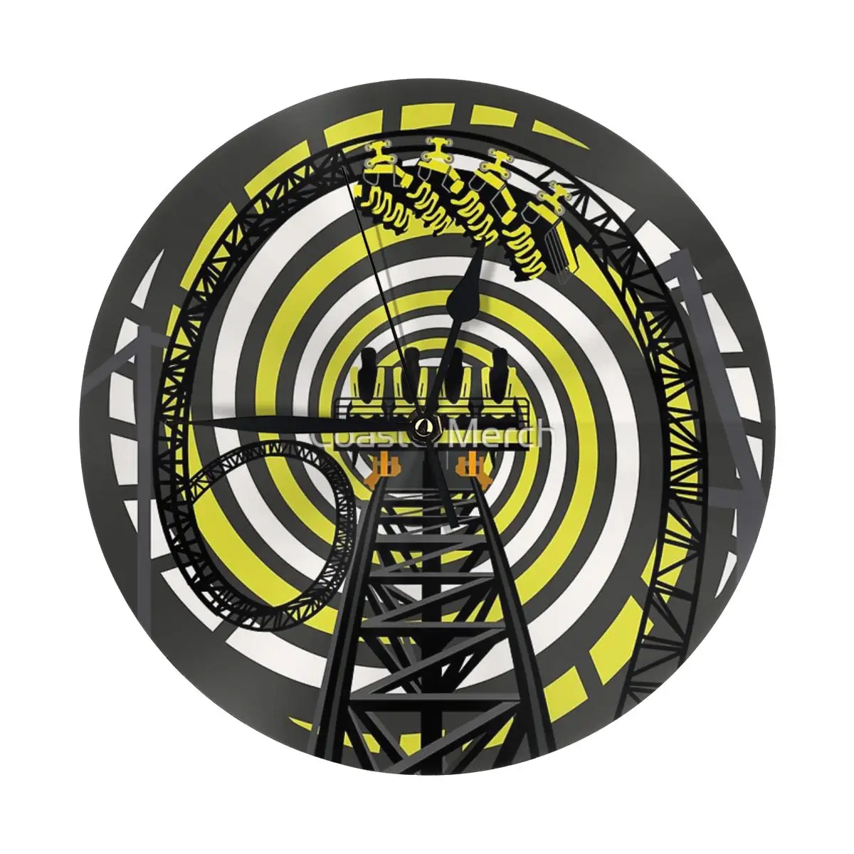 Дизайн рубашки SMILE FOREVER-черные и желтые настенные часы Gerstlauer Infinity для украшения