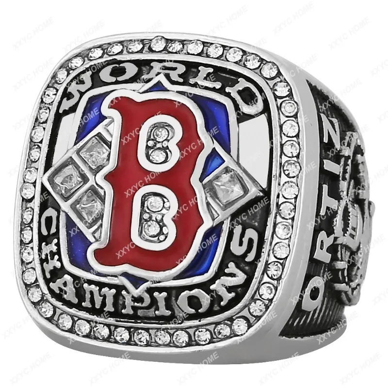 

2004 Boston Red Socks Baseball Championship Ring Steel Film Men's Ring