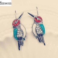 qeenkiss%c2%a0eg6262 jewelry%c2%a0wholesale%c2%a0fashion%c2%a0woman%c2%a0girl%c2%a0birthday%c2%a0wedding%c2%a0gift little bird aaa zircon 18kt white gold stud earrings