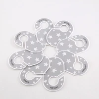 8pcs baby clothes size dividers round plastic clothing hanger separation circle size buckles for wardrobe shopping mall