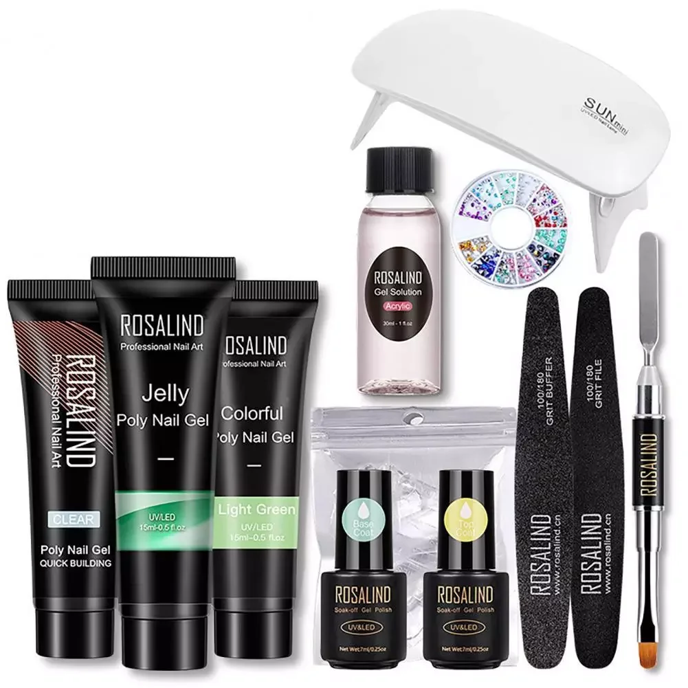 

NEW2023 Nail Polishing Gel Set Quick Building DIY ABS Multipurpose Manicure Extension Gel for Beauty