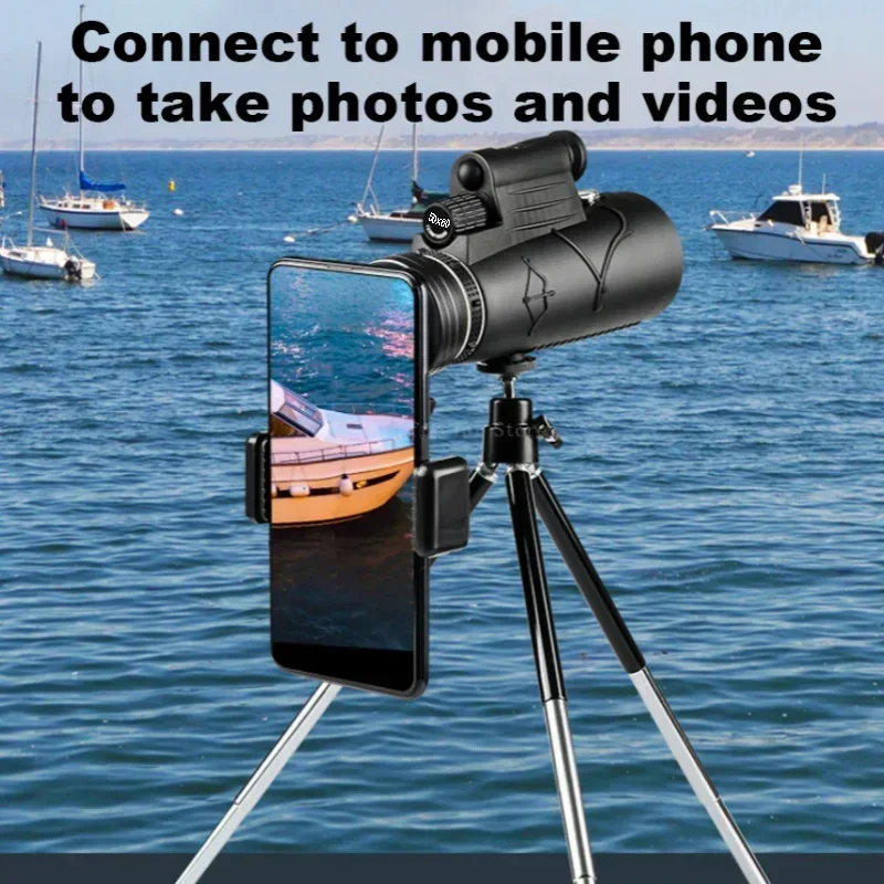 50X60 мощный монокулярный телескоп портативный бинокль дальнего действия для