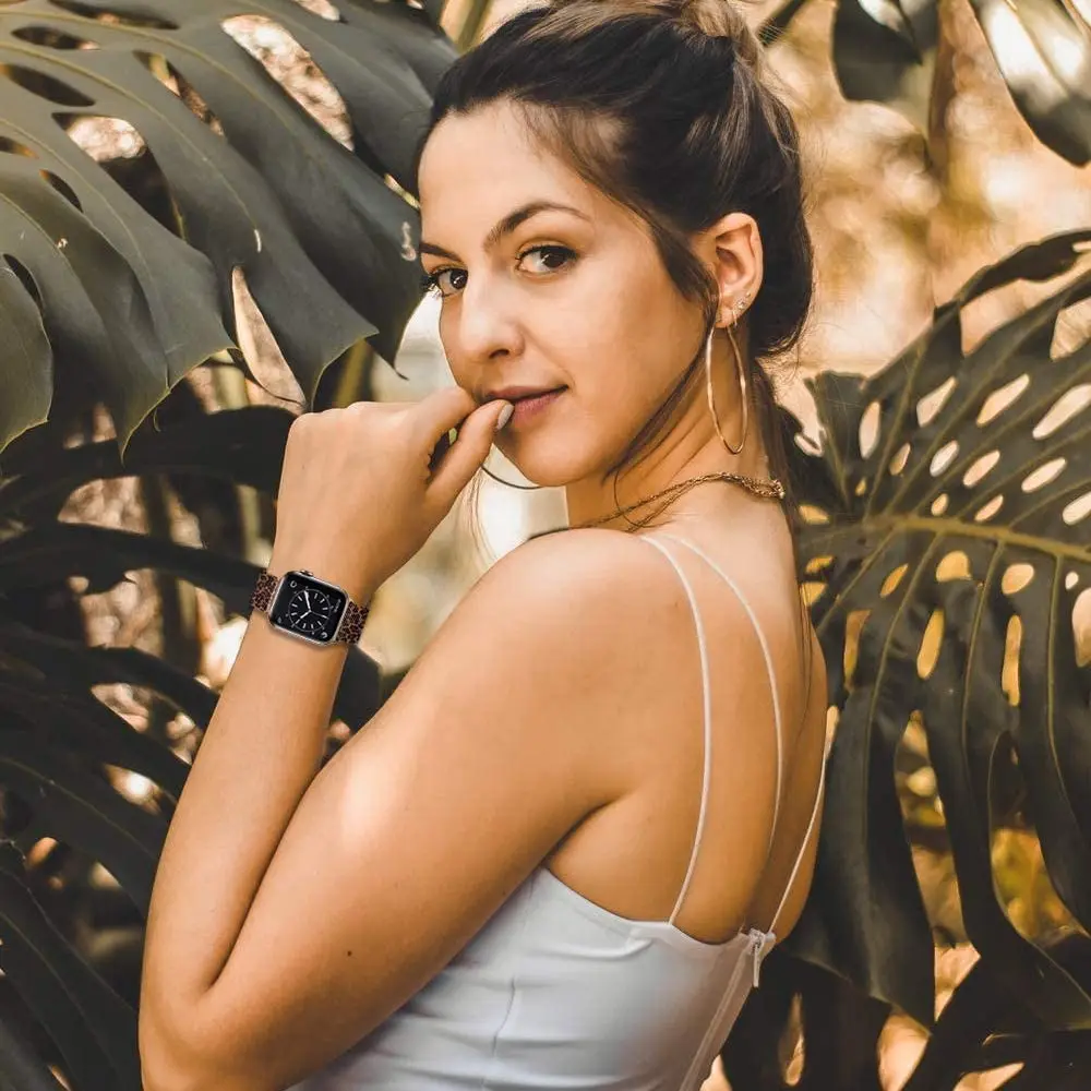 Bands for Apple Watch 38/40/41/42/44/45mm, Stainless Steel Mesh Metal Milanese Loop Replacement Band For iWatch Series 7 6 5 4 3