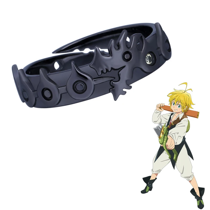 

Anime The Seven Deadly Sins Ring Meliodas Cosplay Unisex Adjustable Dragon's Sin of Wrath Rings Jewelry Accessories Prop