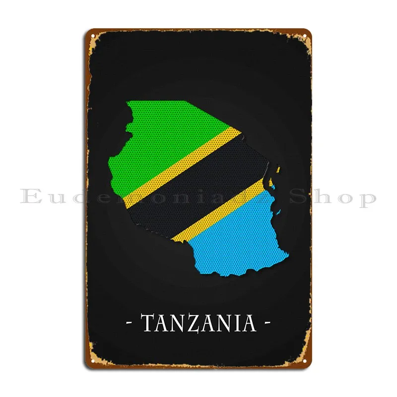 

Карта округа Танзания металлический знак настенный клуб Декор таблички настроить оловянный знак плакат