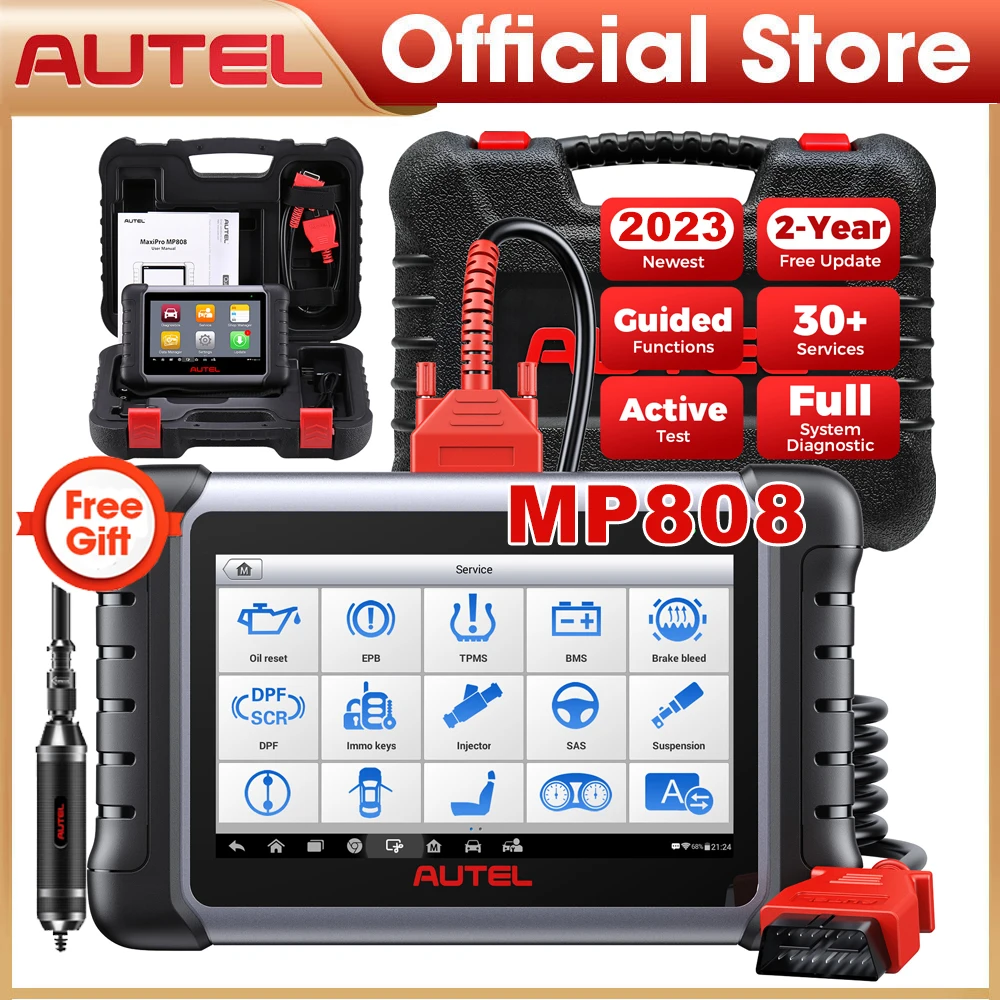 

Car Diagnostic Tools Autel MaxiPRO MP808 OBD2 Scanner Bi-directional Control Auto Diagnose Full System PK MK808