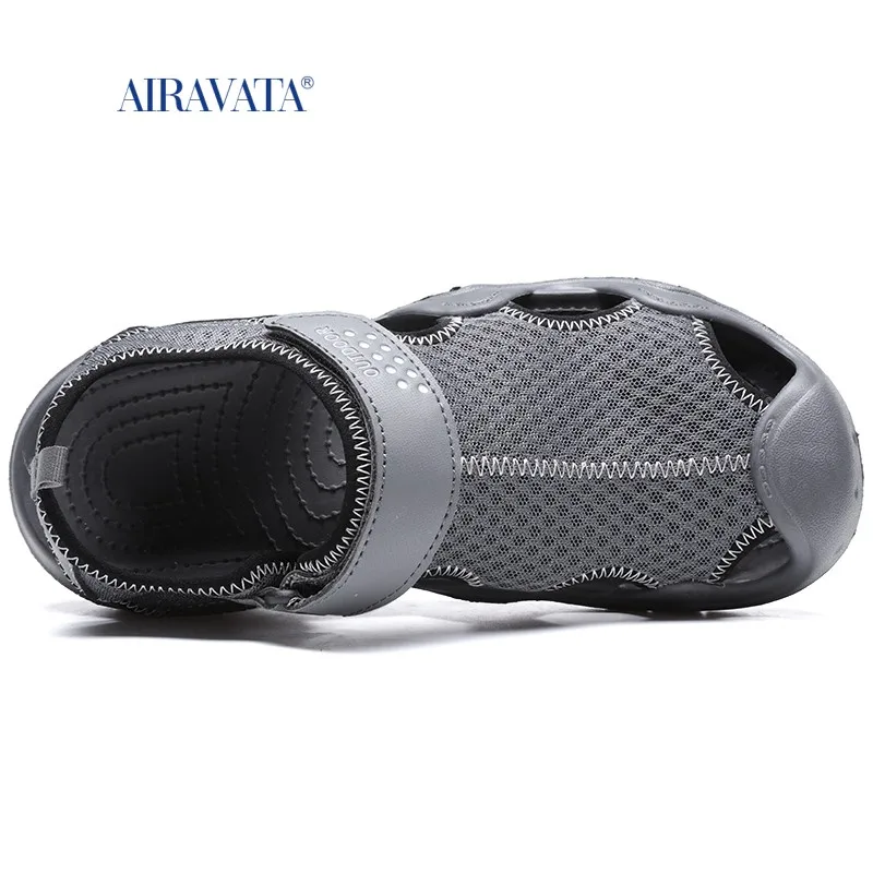 Summer New Mens Sandals  Mesh Deck Lightweight Beach Sandals Fisherman Shoes for Hiking Wading Fishing Beach Shoes