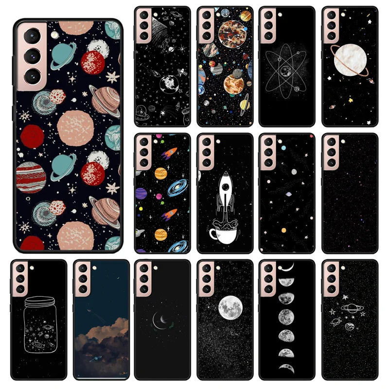 

Cartoon Space Planet Phone Case for Samsung Galaxy S23 S22 S20 Ultra S20 S22 Plus S21 S10E S20 FE Note 10Plus 20 Ultra