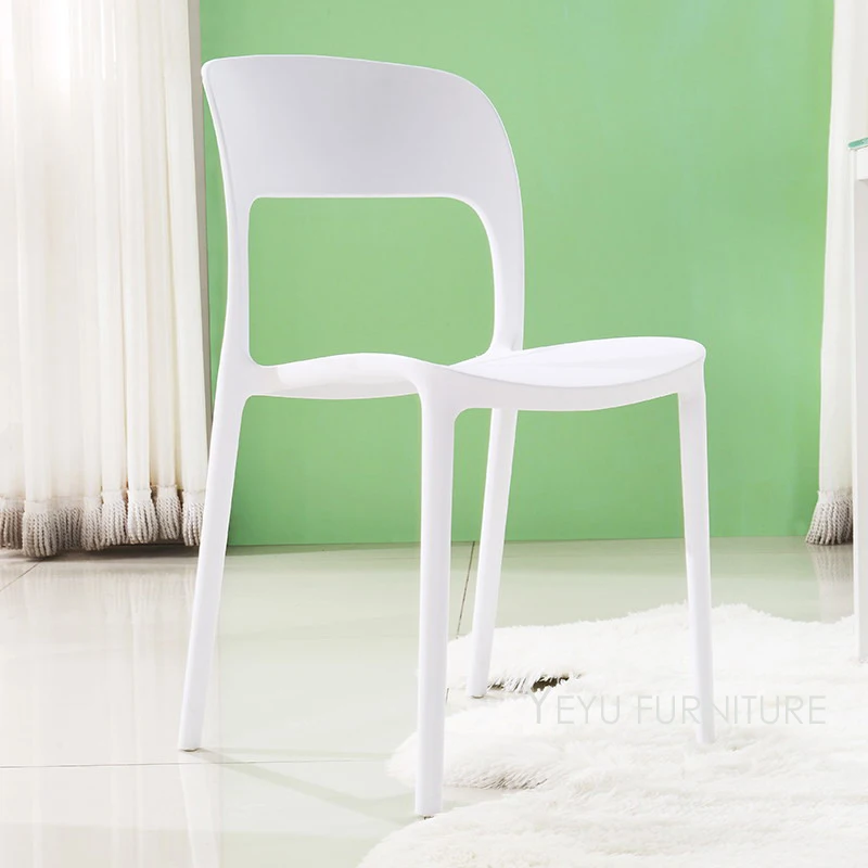 Modern Design outdoor stackable plastic dining chair fashion simple design stack cafe chair restaurant chair waiting chair 1PC