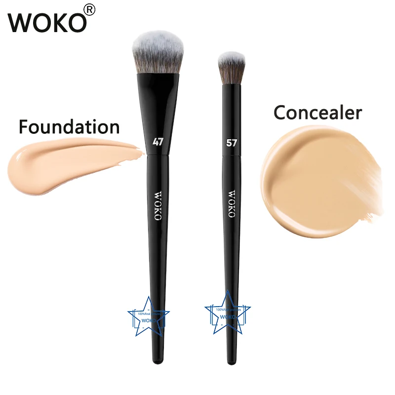

PRO 47 Foundation Blending Brush Angle Foundation Brush 57 Concealer Brush Professional Cream Concealer Blending Makeup Tool