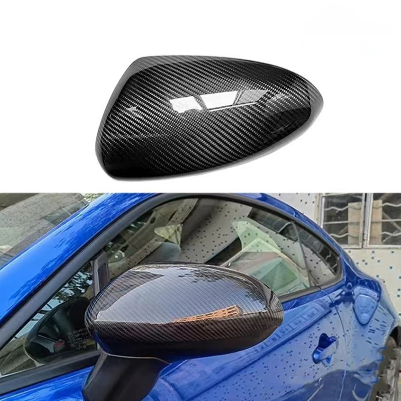 QHCP Настоящее углеродное волокно накладка на зеркало заднего вида автомобиля