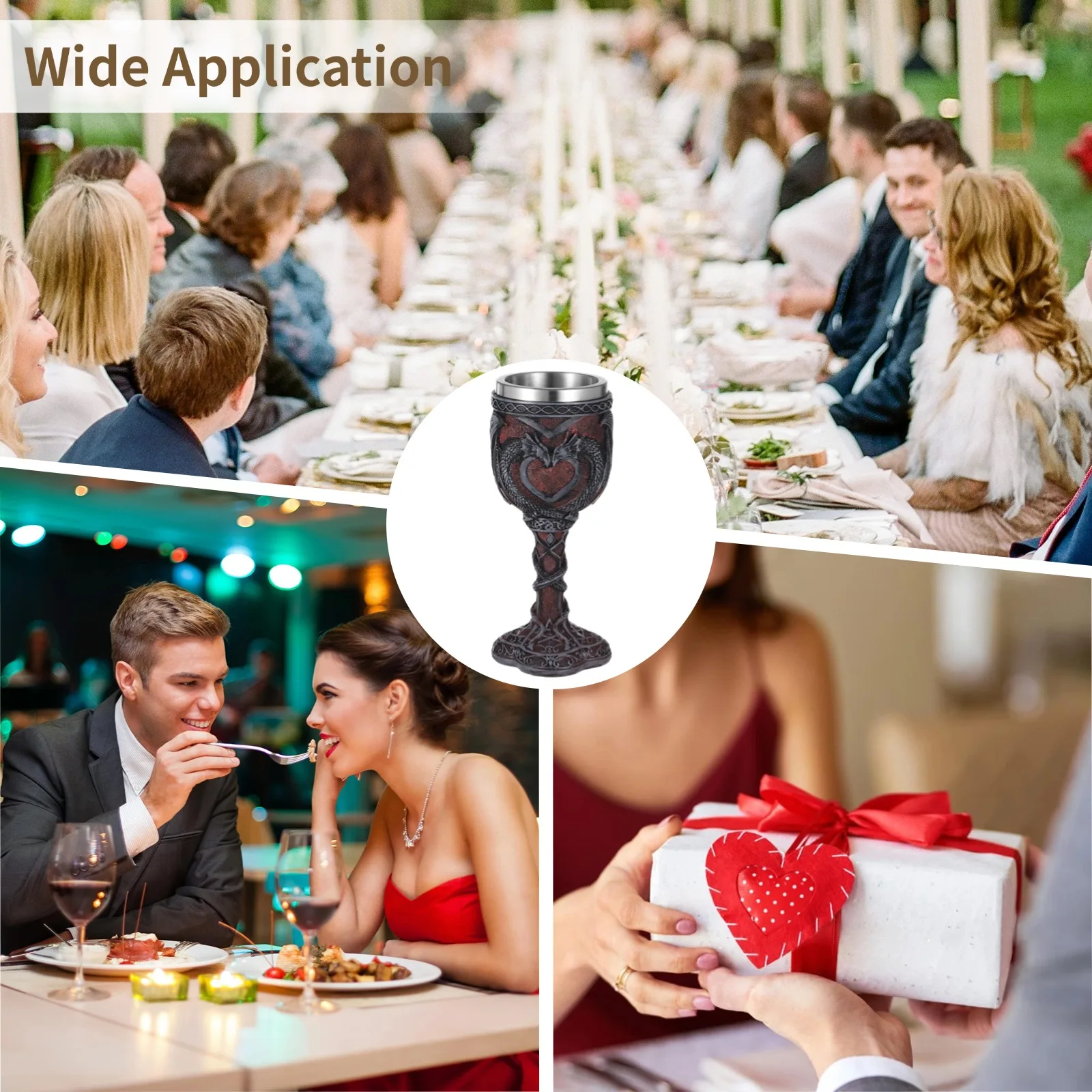 2 шт. средневековые бокалы для вина двойные чашки дракона 7 унций готические питья