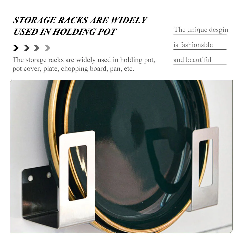 4 шт. держатель для крышки кастрюли разделочная доска настенный органайзер