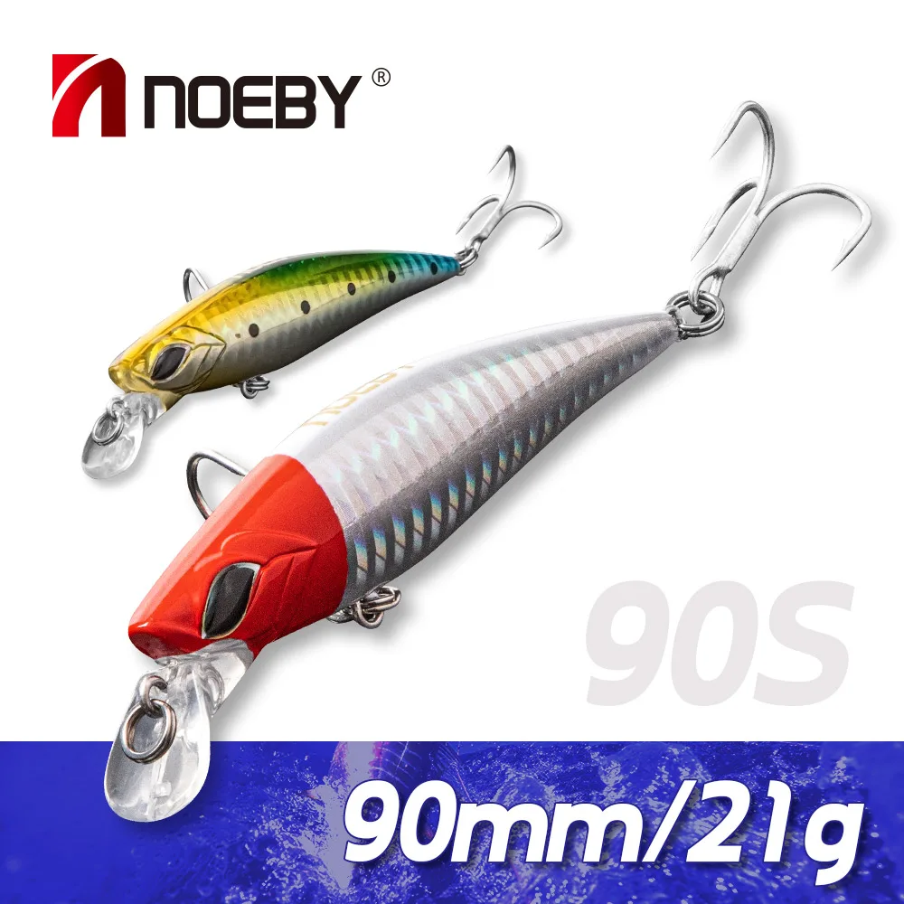 

Noeby Sinking Minnow Fishing Lure 90mm 21g Jerkbait Wobblers Artificial Hard Bait Stickbait Sea Bass Saltwater Fishing Tackle