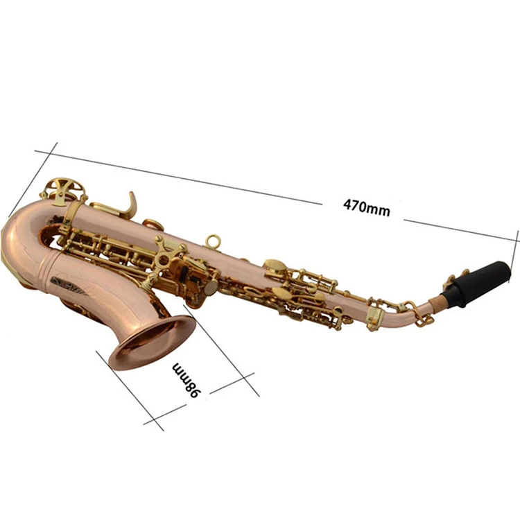 

ready to ship High-grade professional phosphor bronze B flat treble small elbow saxophone