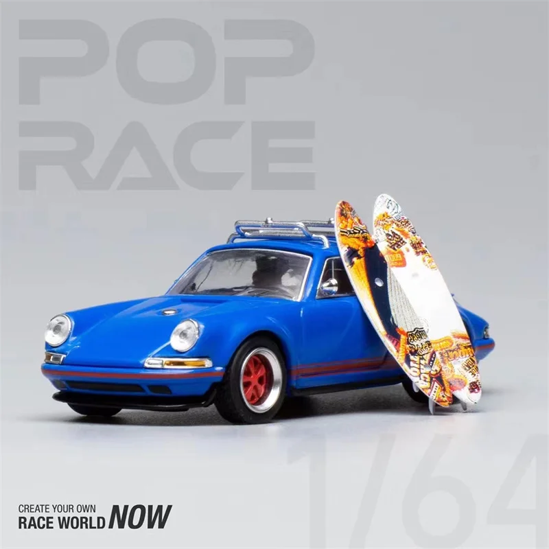 

PopRace 1:64 SINGER 964 синяя модель автомобиля с водяной доской