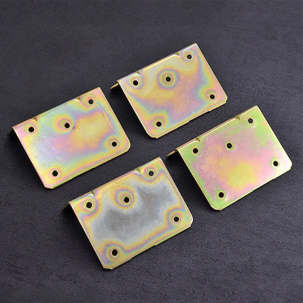 

4pcs With Screws For Wooden Frame Hook Plate Heavy Duty Cold Rolled Steel Bed Rail Bracket Hardware Easy Install Headboard