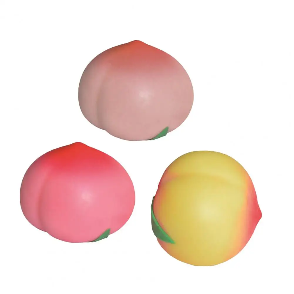 

Stress Relief Unzipped Peach Vent Ball Toy Squeezing Toy Kids Toy Gift