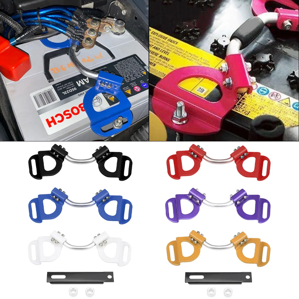 

Car Adjustable Battery Holder Fasten Bracket Universal Iron Battery Tie Down Brace Fasten Bracket For Honda Civic Ek 2002-2005