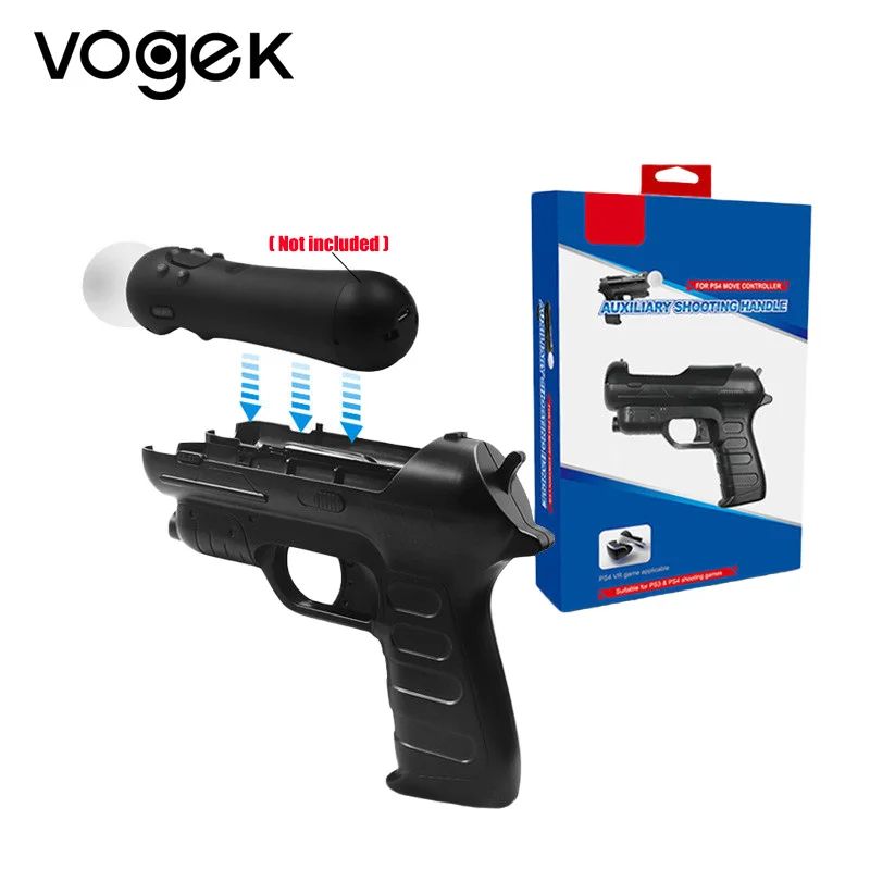 

1 Pair Creative Gun-butt Type Joystick Controller Attachment for Sony Playstation 4 PS3/PS4 VR PSVR Shooting Game Accessories