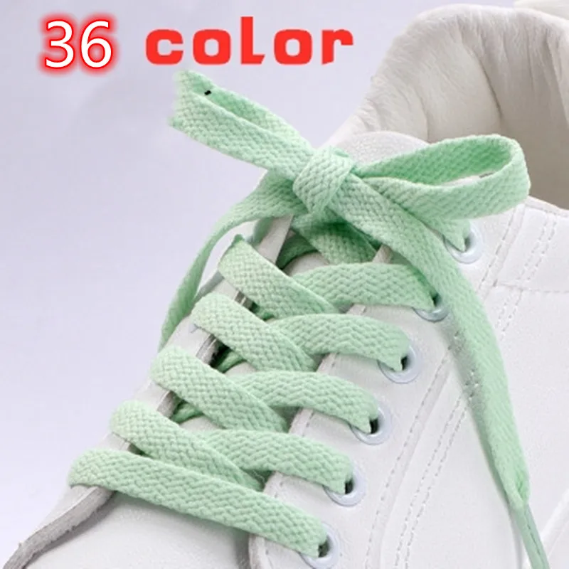 Flat Shoelaces Air Force Sneakers Shoelace One Canvas Shoes Basketball Shoes Laces Black White Color AF1 Shoes Accessories