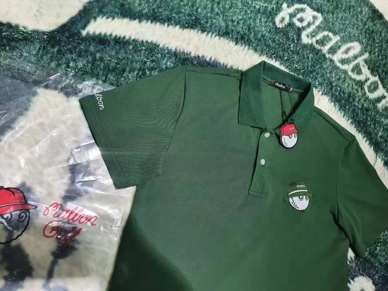 Мужская футболка с коротким рукавом отложным воротником |