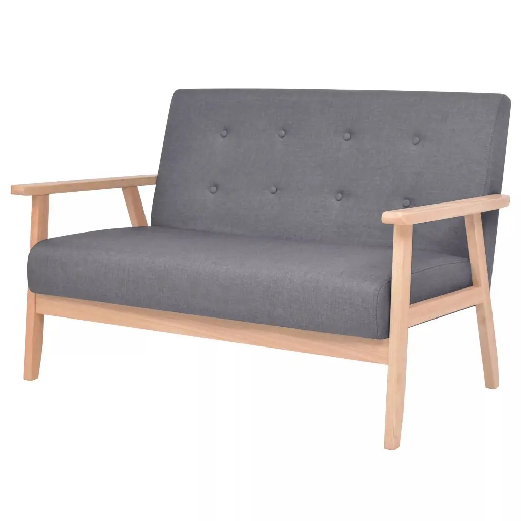 

Sofa 2-seat fabric dark gray sofa living room furniture in the living room 113,5x67 x cm (I x P x H)