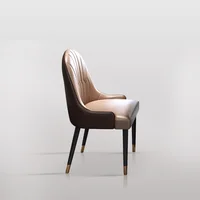 New Interior Design Contemporary Dining Room Furniture Metal legLuxury Black Gold Dining Chair