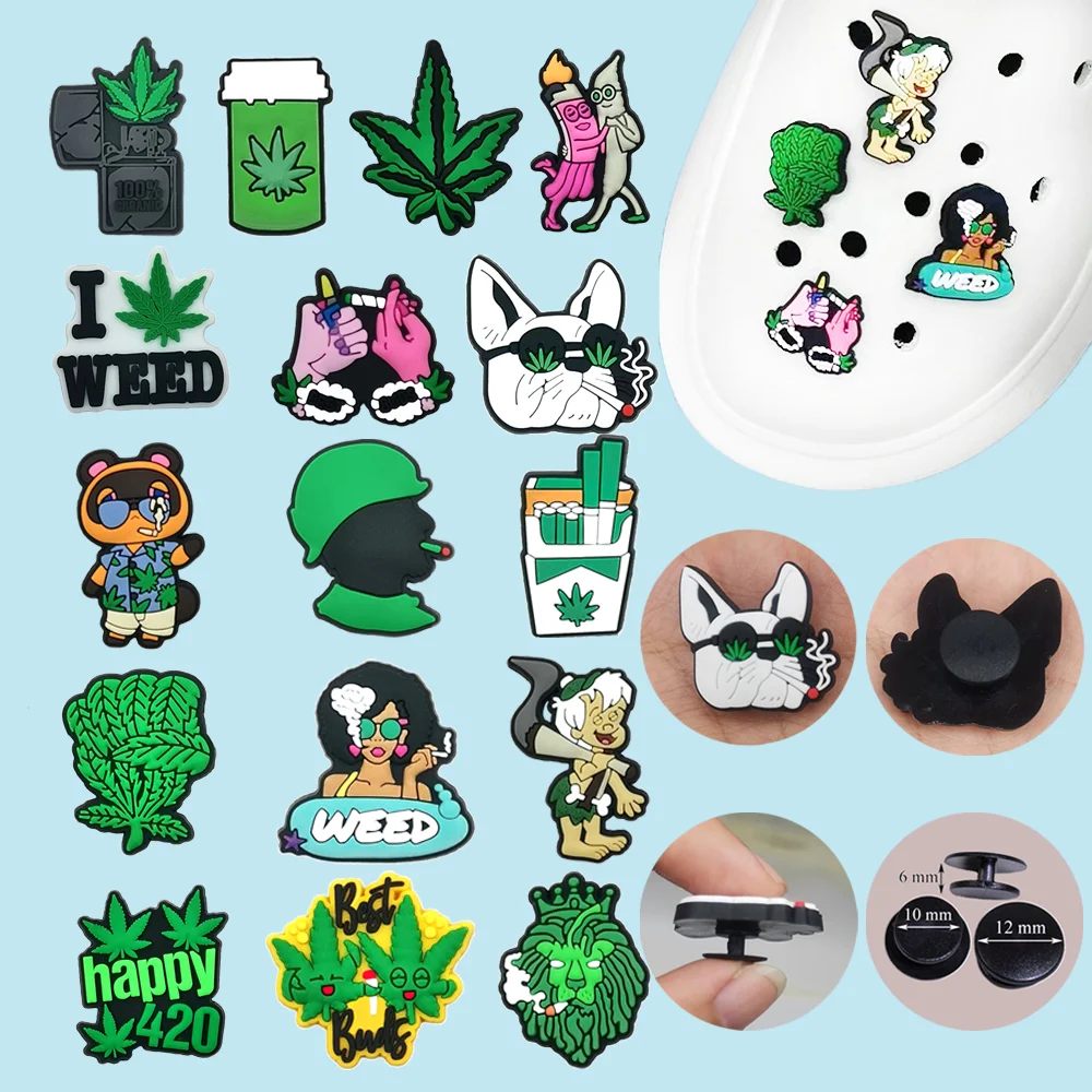 

Hot Sale 1PCS Shoes Charms For Croc Cigarettes Series Cartoon Jibtz For Sandals Accessories Fit Slipper Kids Party Gift