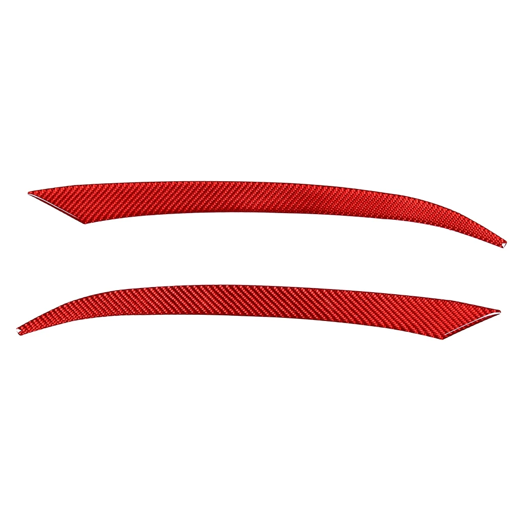 

Car Red Soft Carbon Fiber Car Headlights Eyebrow Eyelid Cover Trim Stickers for Subaru BRZ 2022