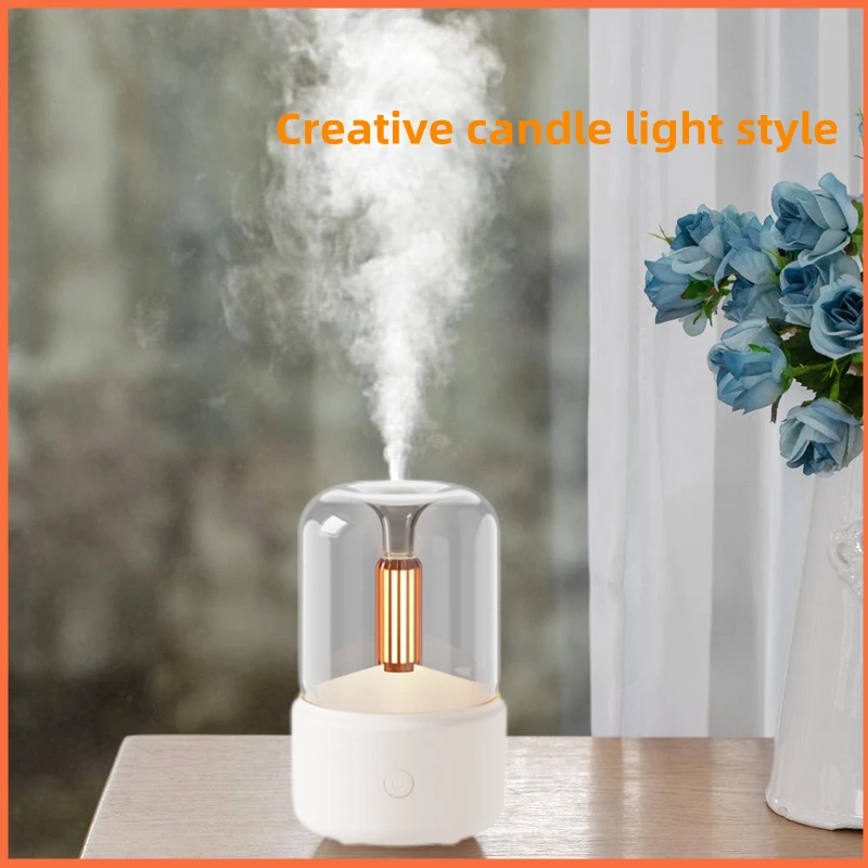 

Simulated Candle Light Atmosphere Lamp Fragrance Diffuser Ultrasonic Atomization Aromatherapy Humidifiers Diffusers for Home