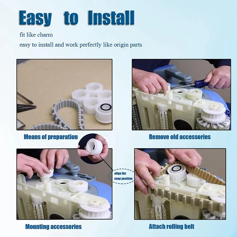 Направляющие колеса 4 шт. в упаковке с 2 шкивами фотозапчасти 3884997-R6 для Maytronics Dolphin