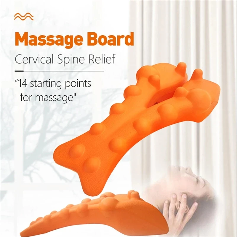 

Correct Cervical Vertebra Back Massage Board Lumbar Traction Straight Spine Spine Relax Brace Back Stretching Device Health Care