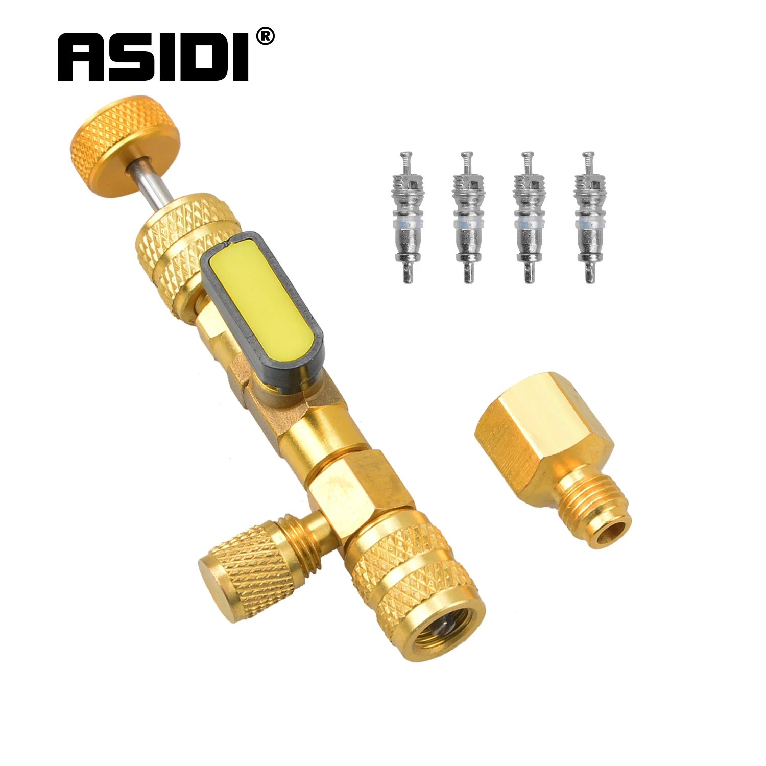 

Инструмент для установки Катушки Asidi R410A R22 с двойным размером SAE 1/4 и 5/16 портами