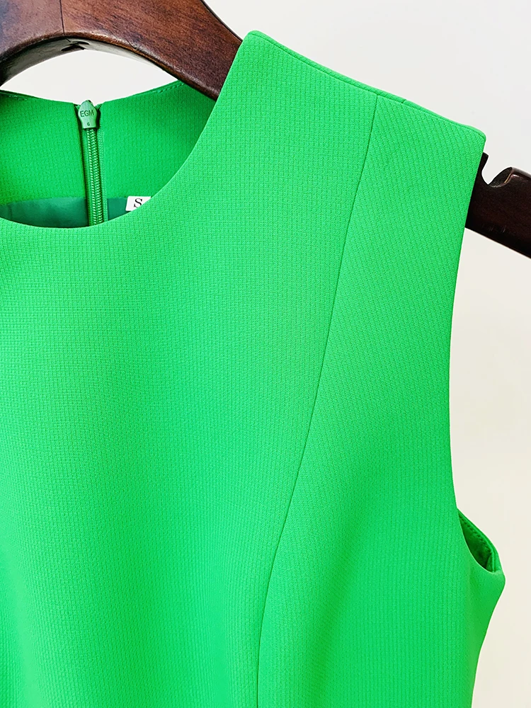 Женский комбинезон на завязках дизайнерский подиумный в стиле HIGH STREET без рукавов