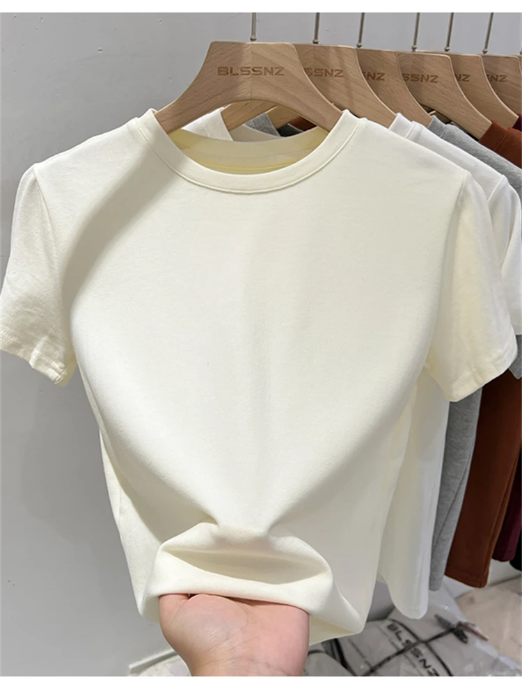 Летняя женская футболка одежда топы Женский кроп-топ футболки Y2k для женщин