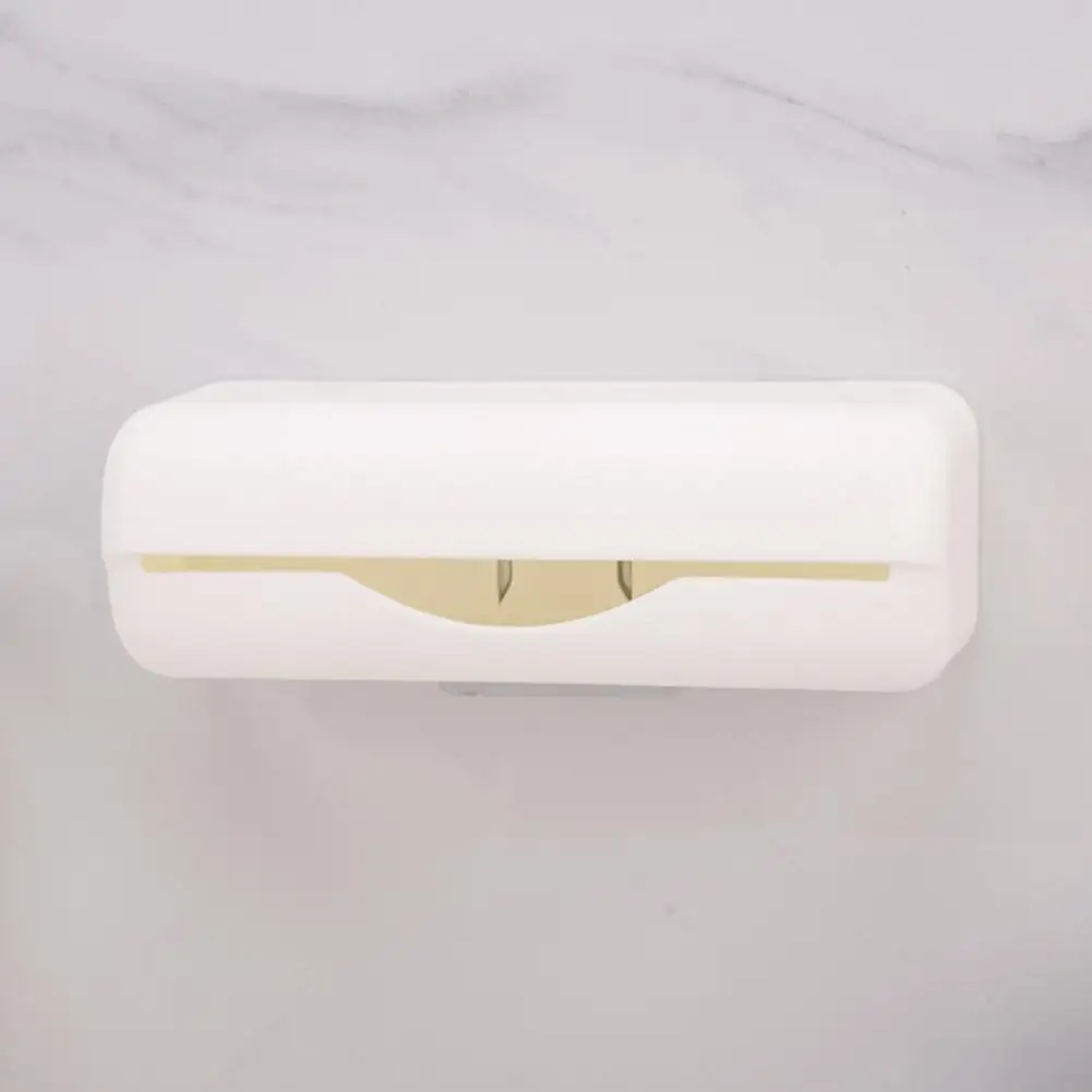 

Unique Storage Organizer Space Saving Lightweight Practical Garbage Bag Storage Organizer Plastic Tissue Box for Bathroom