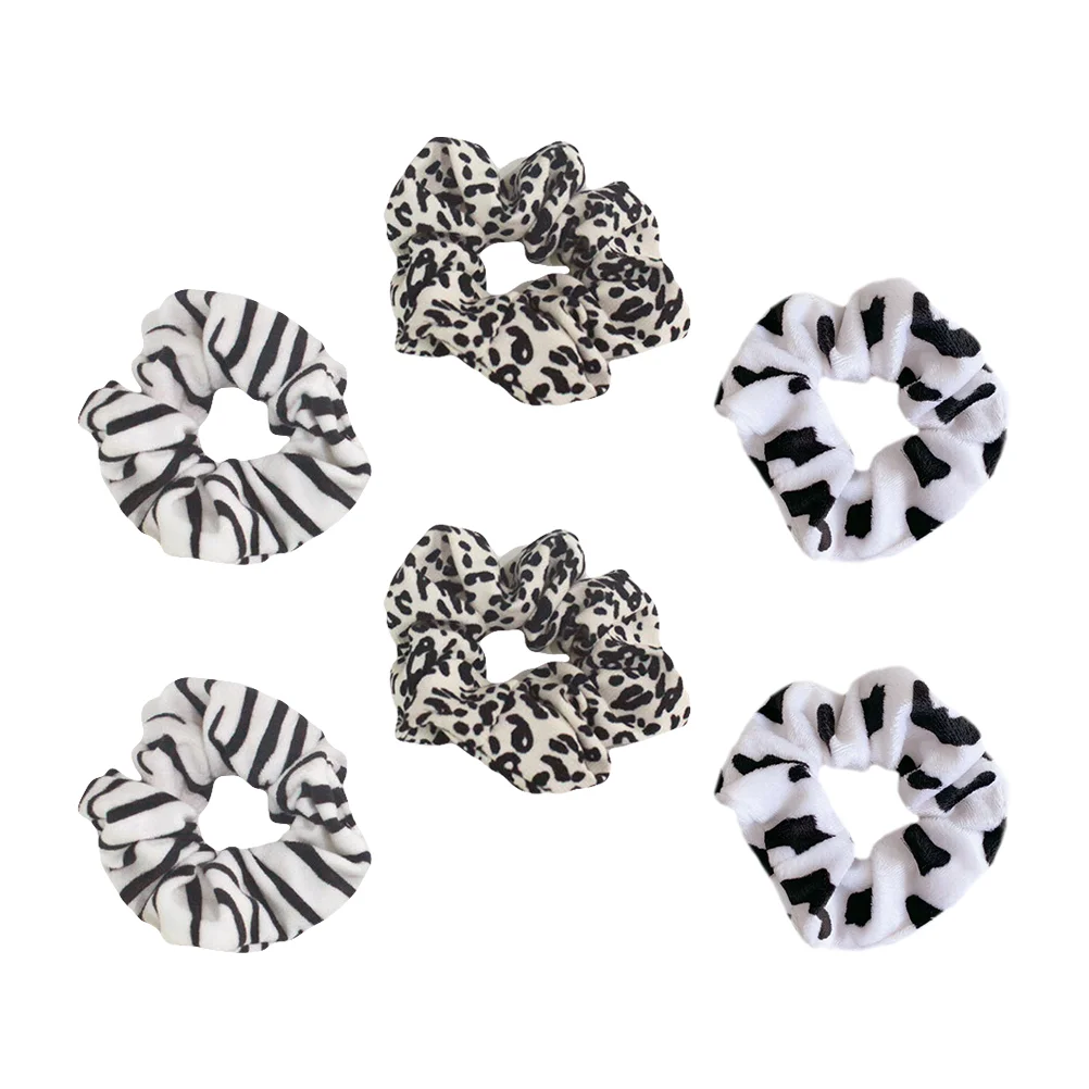 

6pcs Fashion Hair Ropes Elastic Scrunchies Hair Rings Hairbands Hair Accessories