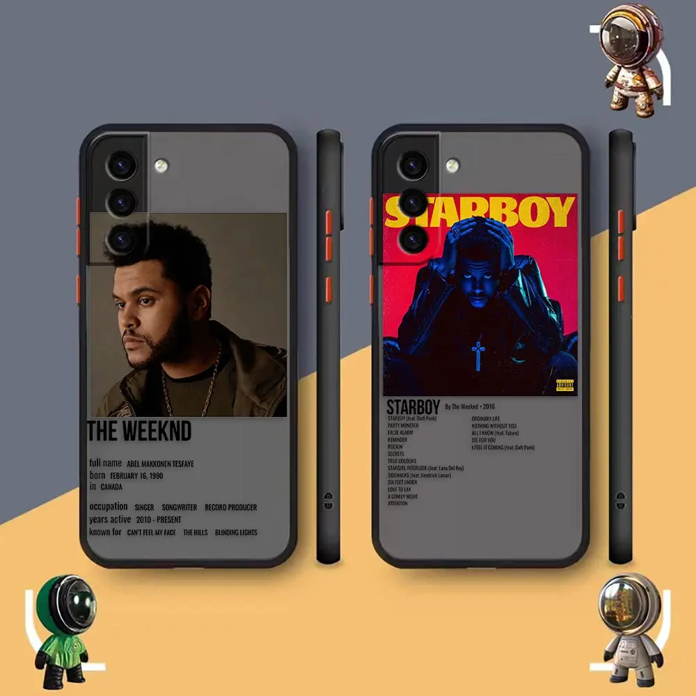 

Матовый чехол для телефона Samsung Galaxy S23, S22, S21, S20, S10, 4G, S9, S8 Plus, Ультратонкий чехол, чехол, минималистичный постер Weeknd