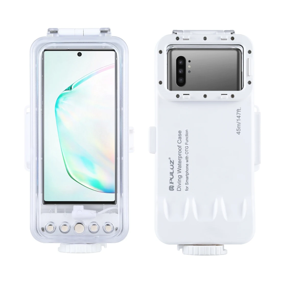 

PULUZ 45m/147ft Waterproof Diving Case Photo Video Taking Underwater Housing Cover for Galaxy Huawei Xiaomi Android Phone