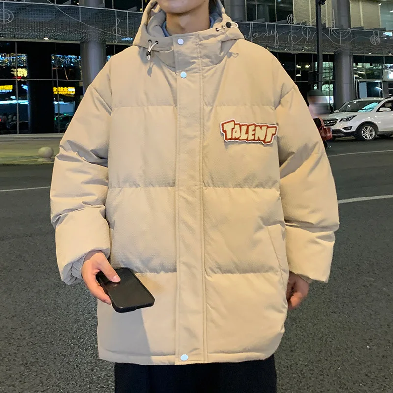 Men's winter Jacket Fashion men's cotton clothes Hooded cotton Jacket Trendy padded warm winter clothes Men's Clothing Parkas